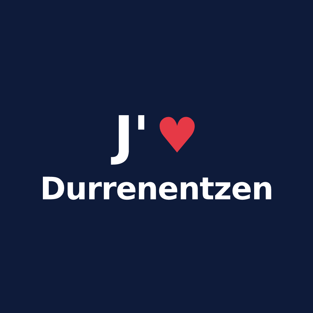 T-shirt personnalisé Durrenentzen — design J'aime Durrenentzen