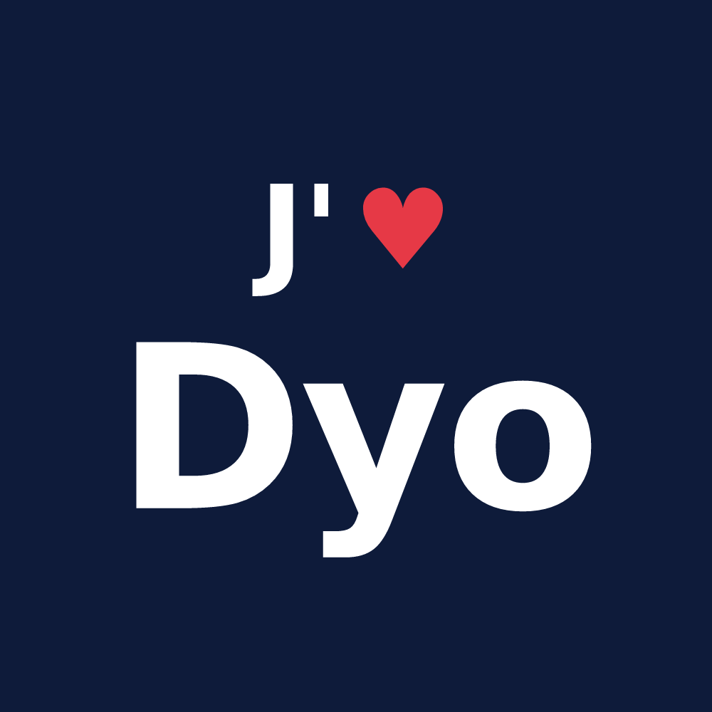 T-shirt personnalisé Dyo — design J'aime Dyo