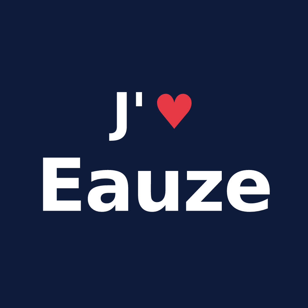 T-shirt personnalisé Eauze — design J'aime Eauze