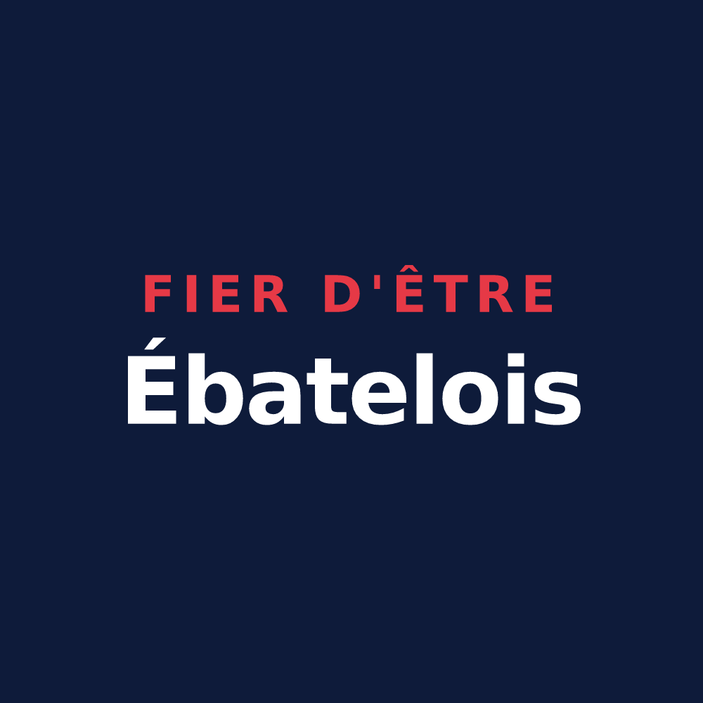 T-shirt « Fier d'être Ébatelois » — design pour Ébaty