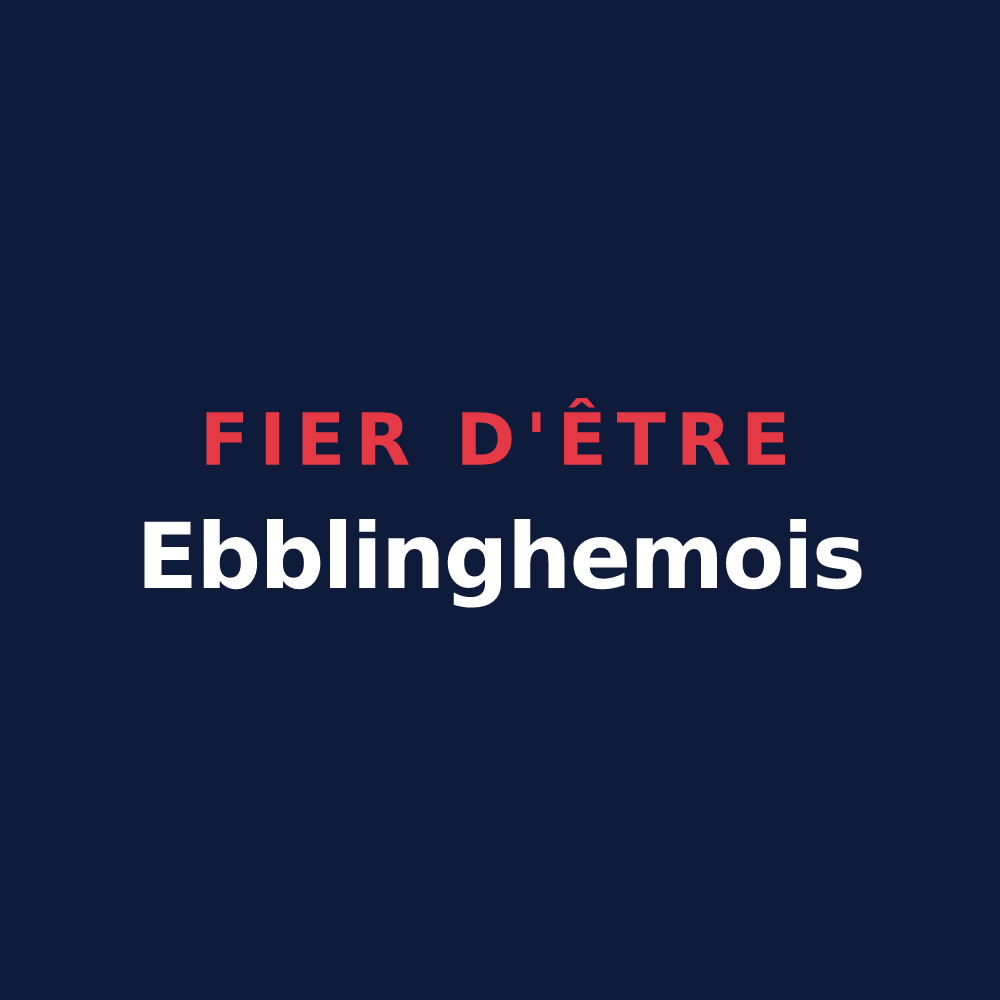 T-shirt « Fier d'être Ebblinghemois » — design pour Ebblinghem