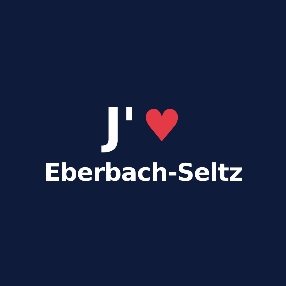 T-shirt personnalisé Eberbach-Seltz — design J'aime Eberbach-Seltz