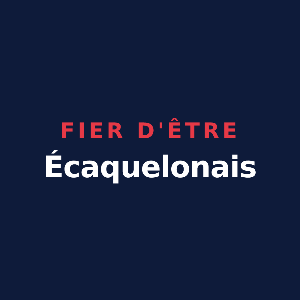 T-shirt « Fier d'être Écaquelonais » — design pour Écaquelon