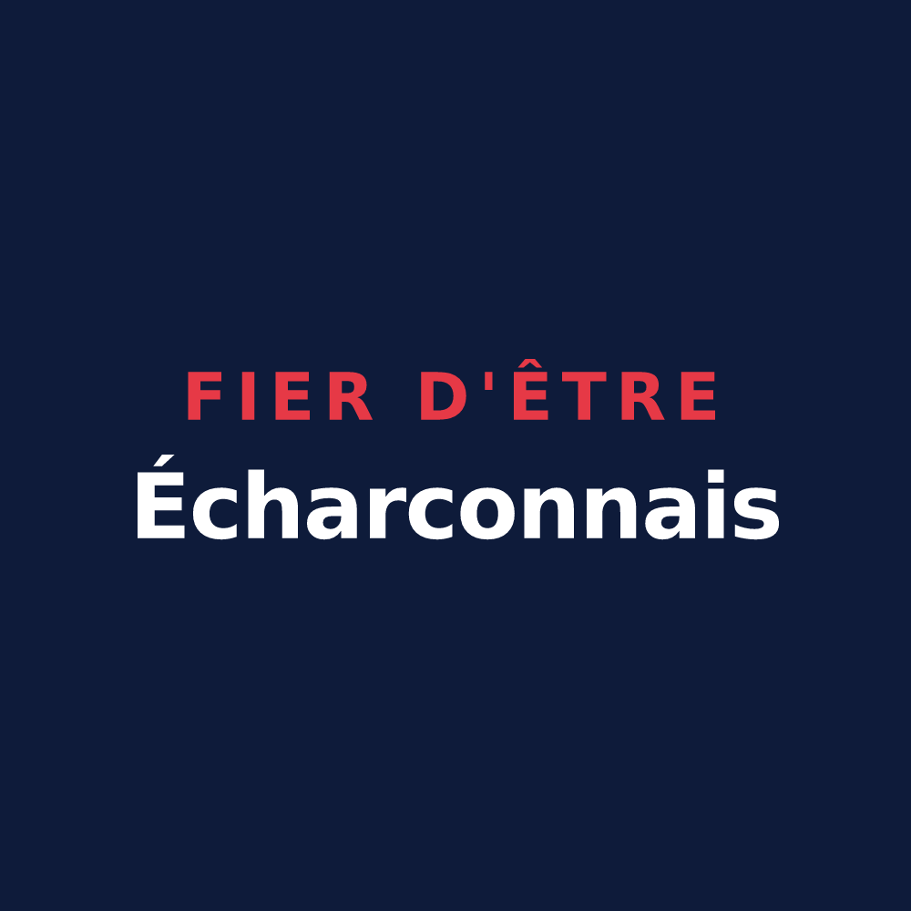 T-shirt « Fier d'être Écharconnais » — design pour Écharcon