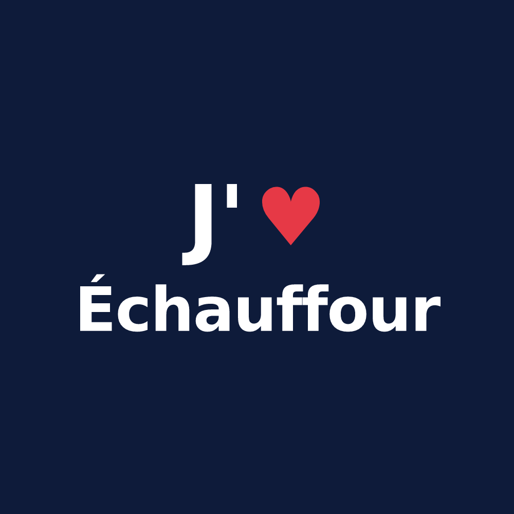 T-shirt personnalisé Échauffour — design J'aime Échauffour