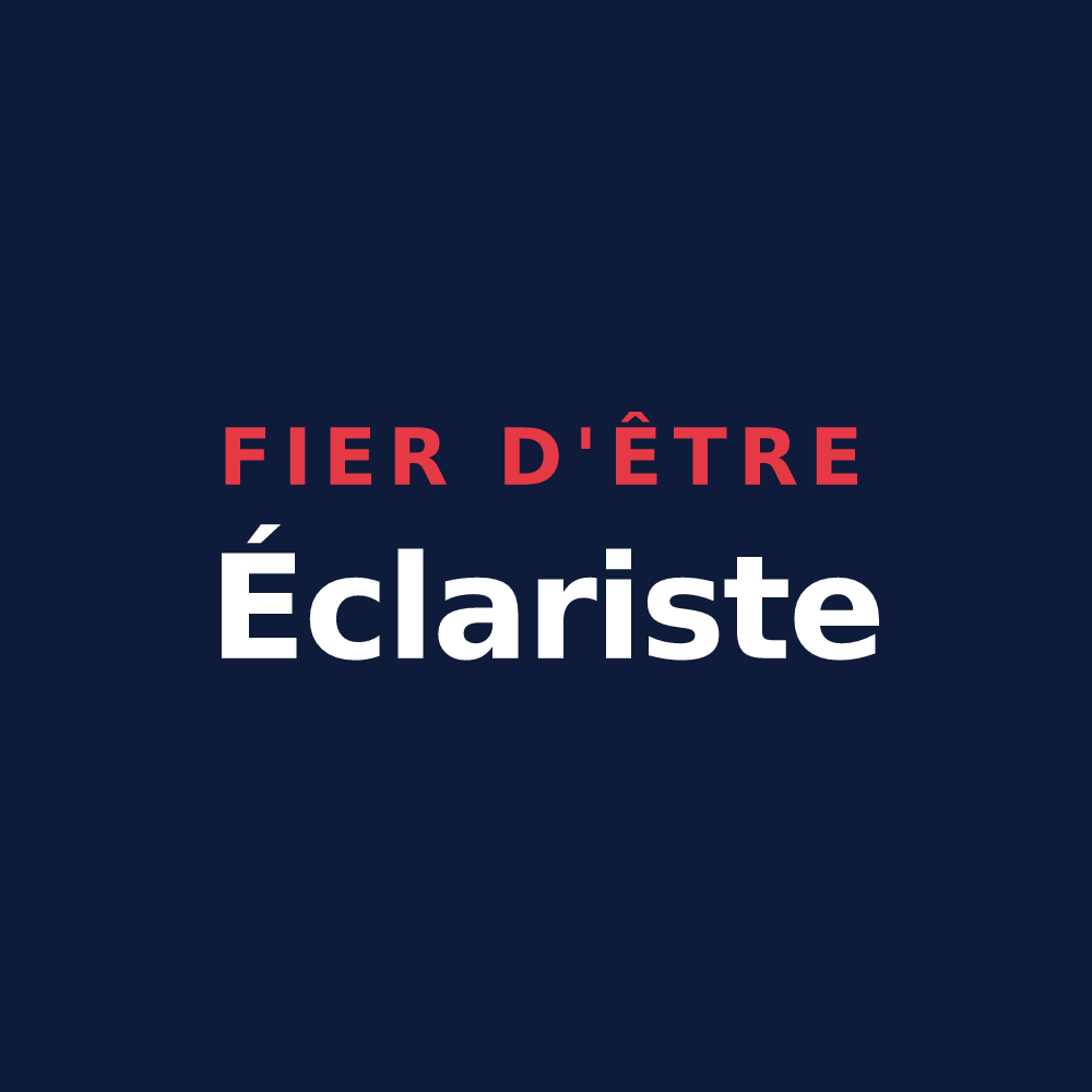 T-shirt « Fier d'être Éclariste » — design pour Éclance