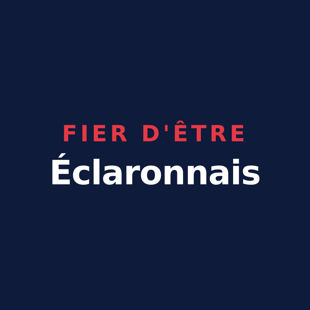 T-shirt « Fier d'être Éclaronnais » — design pour Éclaron-Braucourt-Sainte-Livière