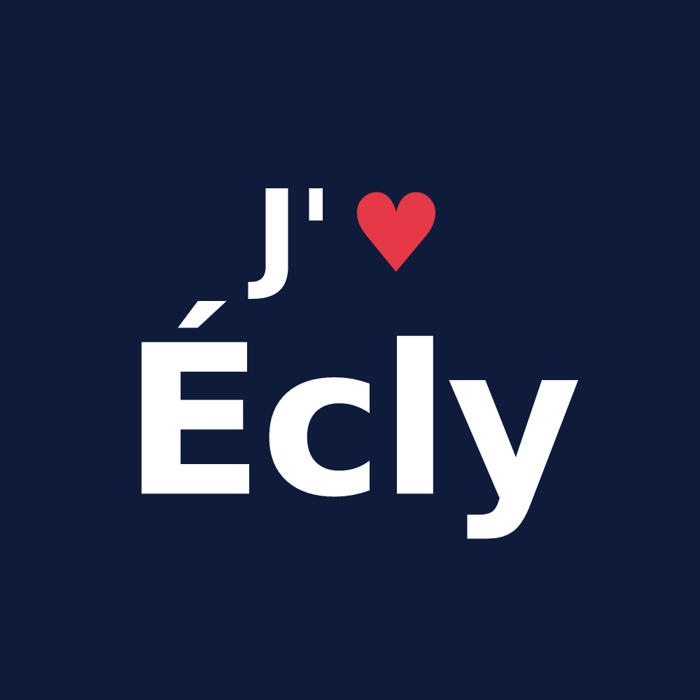 T-shirt personnalisé Écly — design J'aime Écly