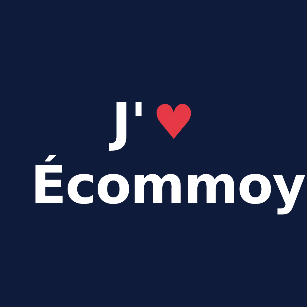 T-shirt personnalisé Écommoy — design J'aime Écommoy
