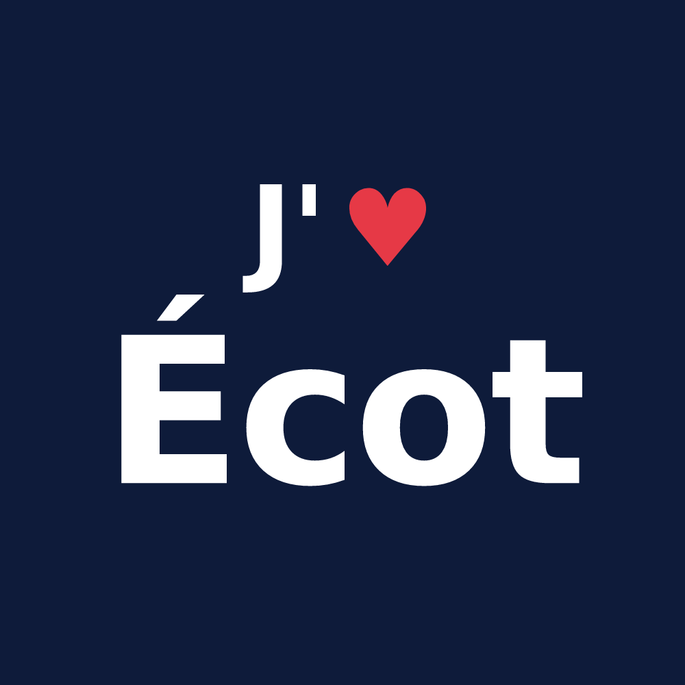 T-shirt personnalisé Écot — design J'aime Écot