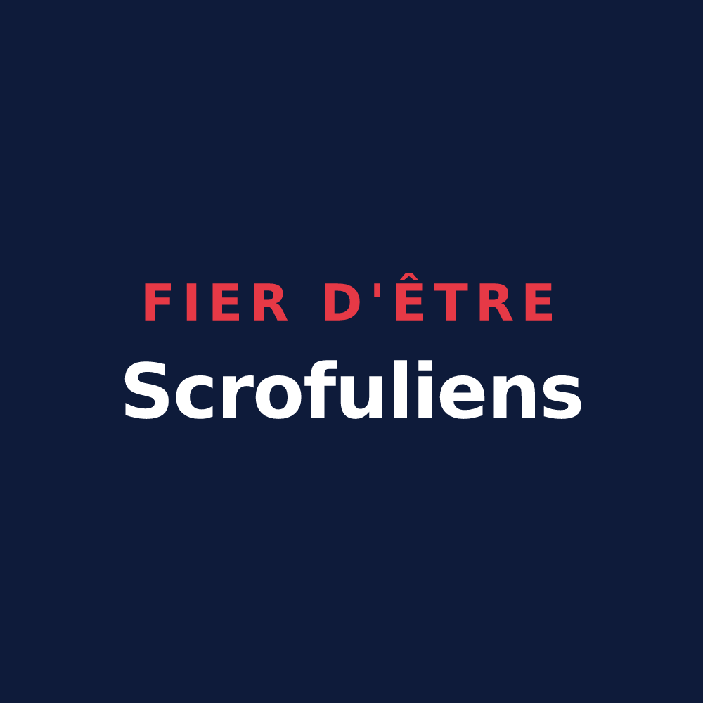 T-shirt « Fier d'être Scrofuliens » — design pour Écrouves