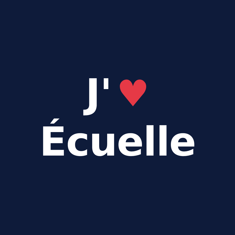 T-shirt personnalisé Écuelle — design J'aime Écuelle
