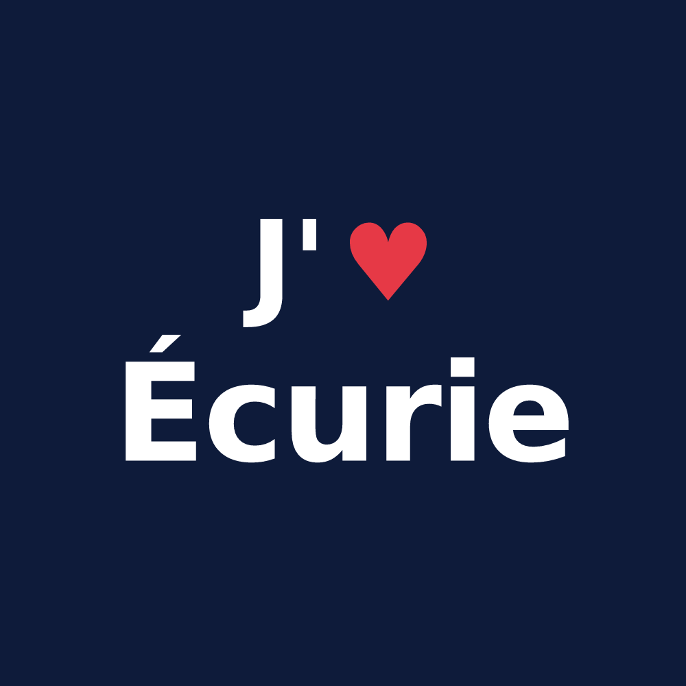 T-shirt personnalisé Écurie — design J'aime Écurie