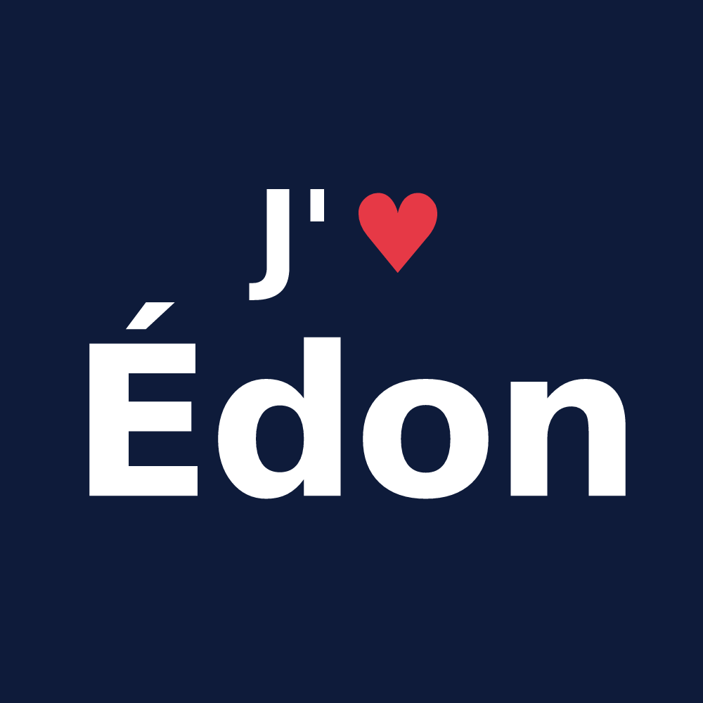 T-shirt personnalisé Édon — design J'aime Édon