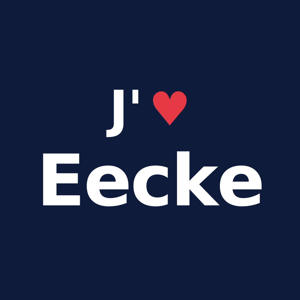 T-shirt personnalisé Eecke — design J'aime Eecke