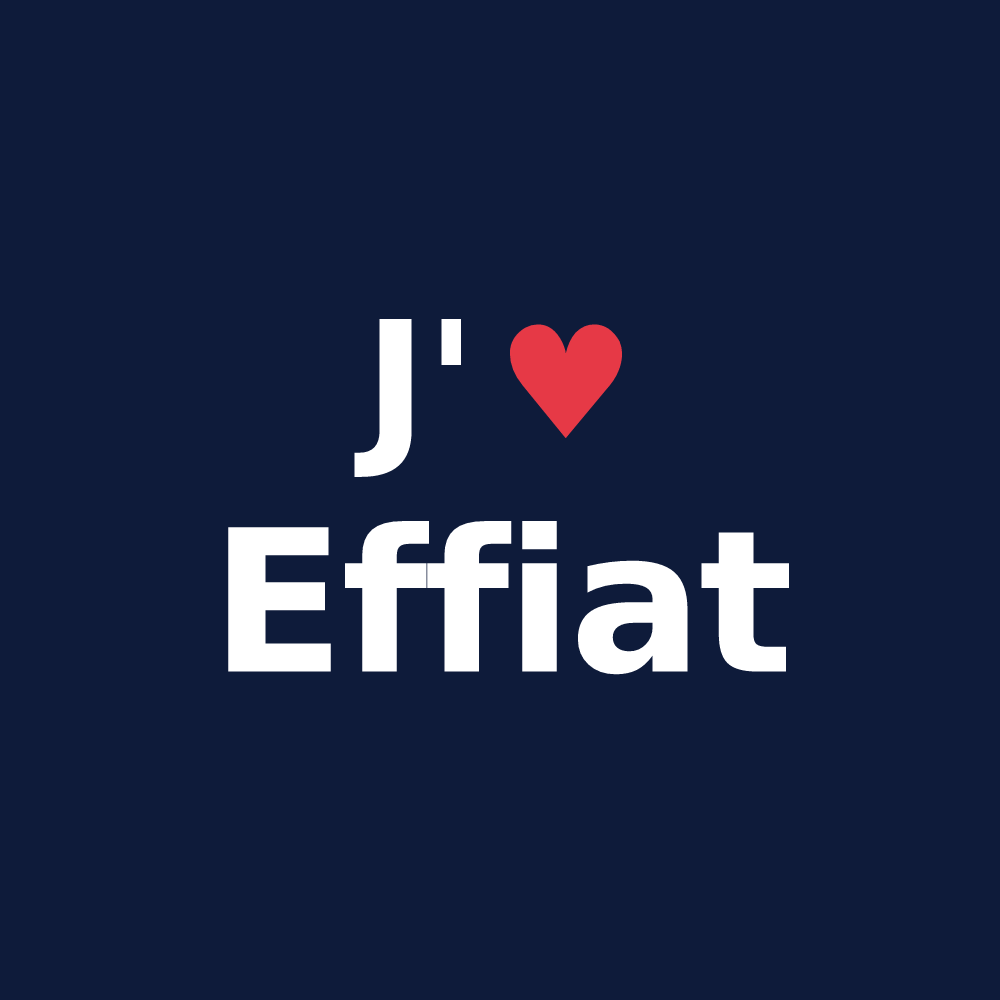 T-shirt personnalisé Effiat — design J'aime Effiat