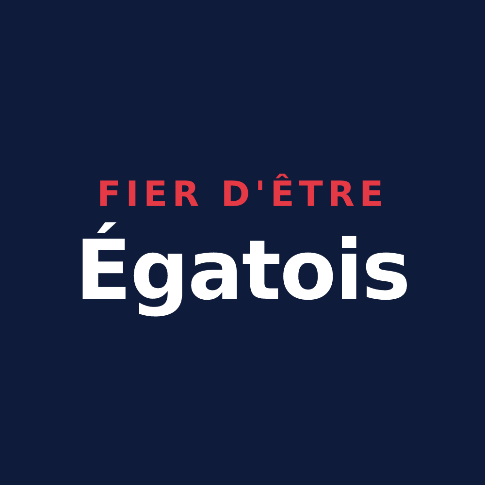 T-shirt « Fier d'être Égatois » — design pour Égat