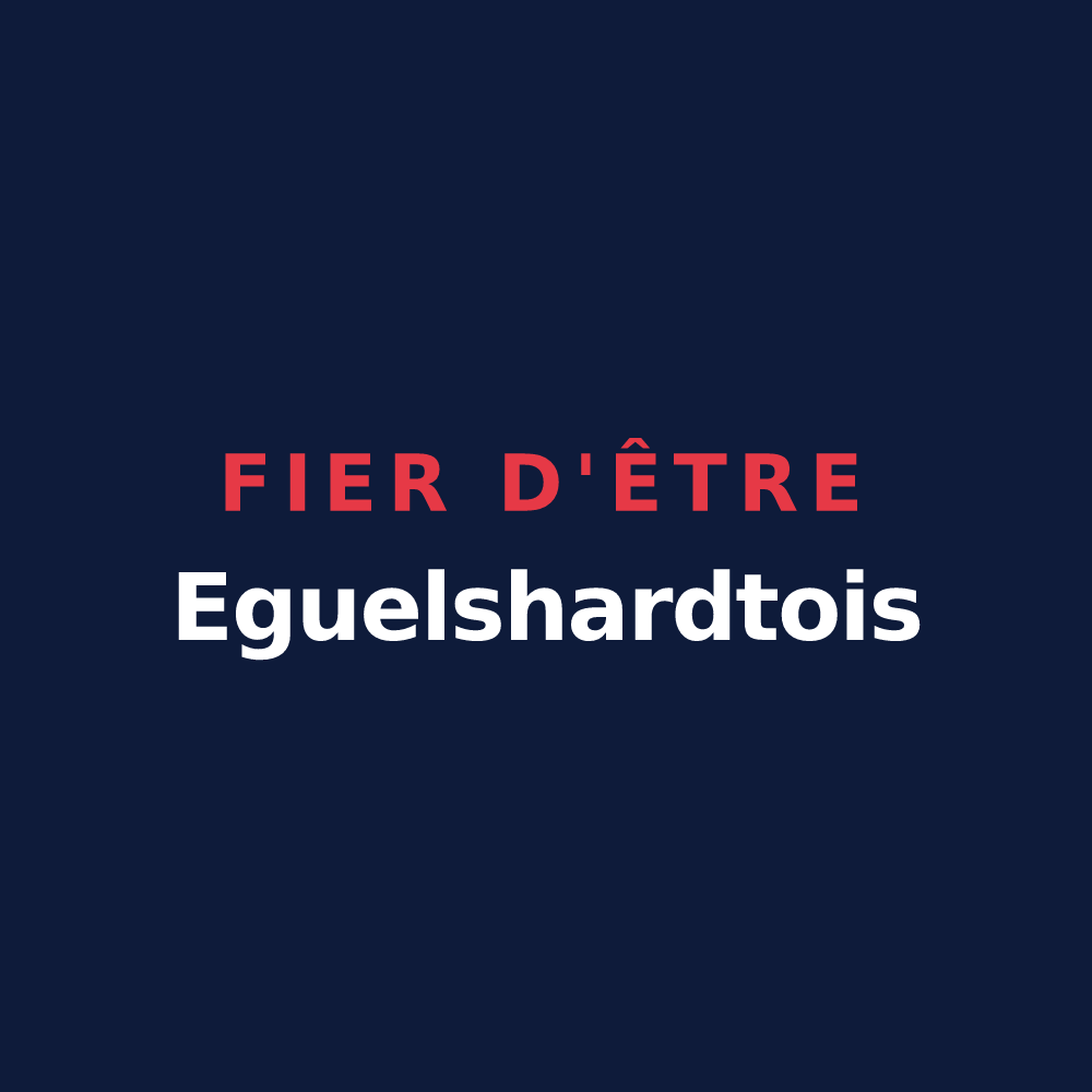 T-shirt « Fier d'être Eguelshardtois » — design pour Éguelshardt