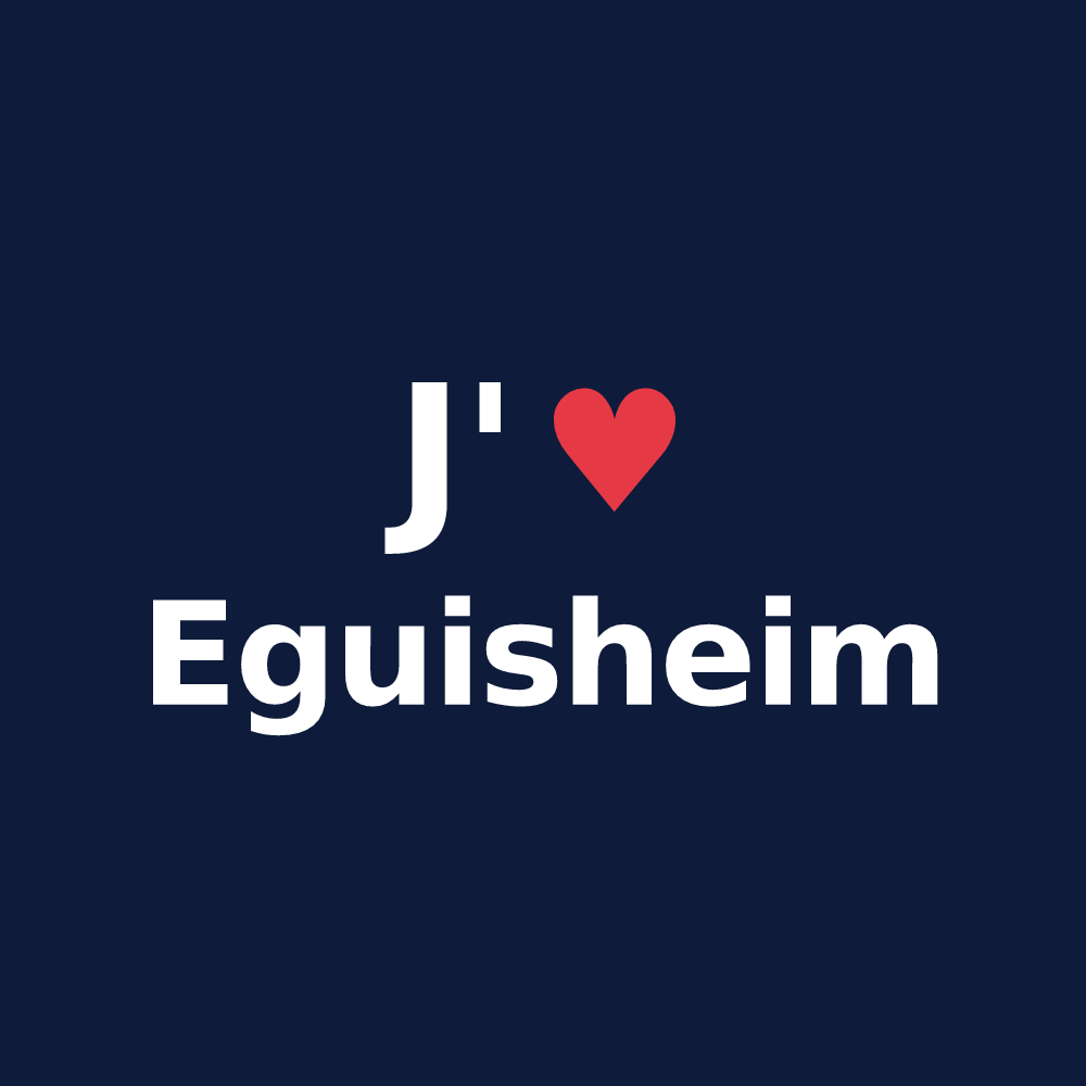 T-shirt personnalisé Eguisheim — design J'aime Eguisheim