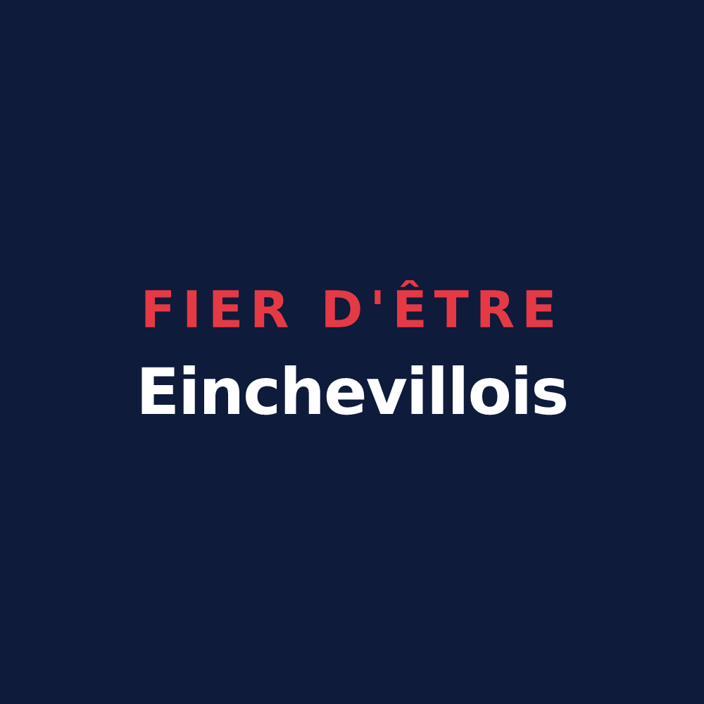 T-shirt « Fier d'être Einchevillois » — design pour Eincheville