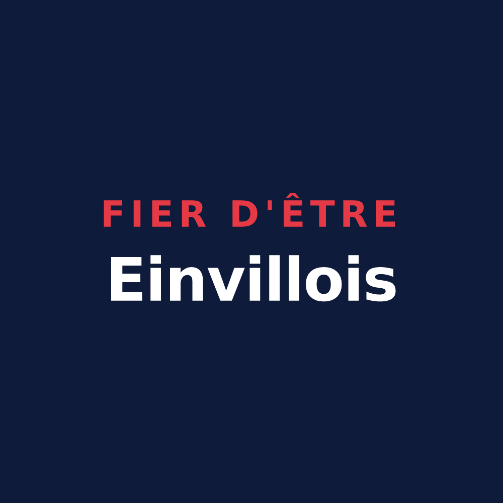 T-shirt « Fier d'être Einvillois » — design pour Einville-au-Jard