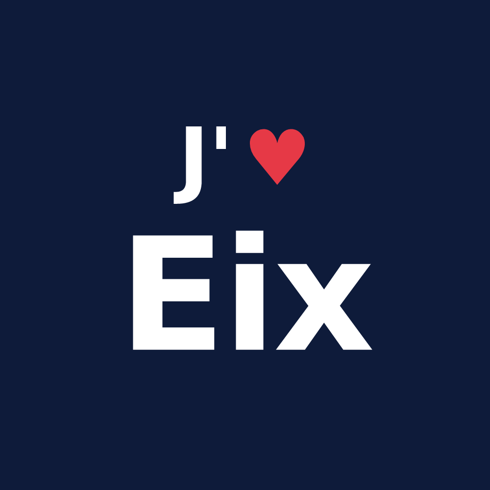 T-shirt personnalisé Eix — design J'aime Eix