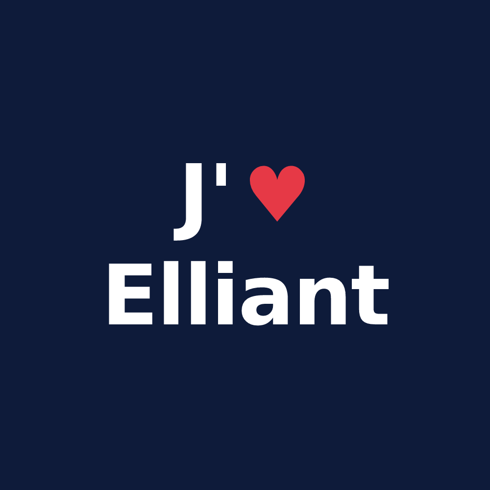 T-shirt personnalisé Elliant — design J'aime Elliant
