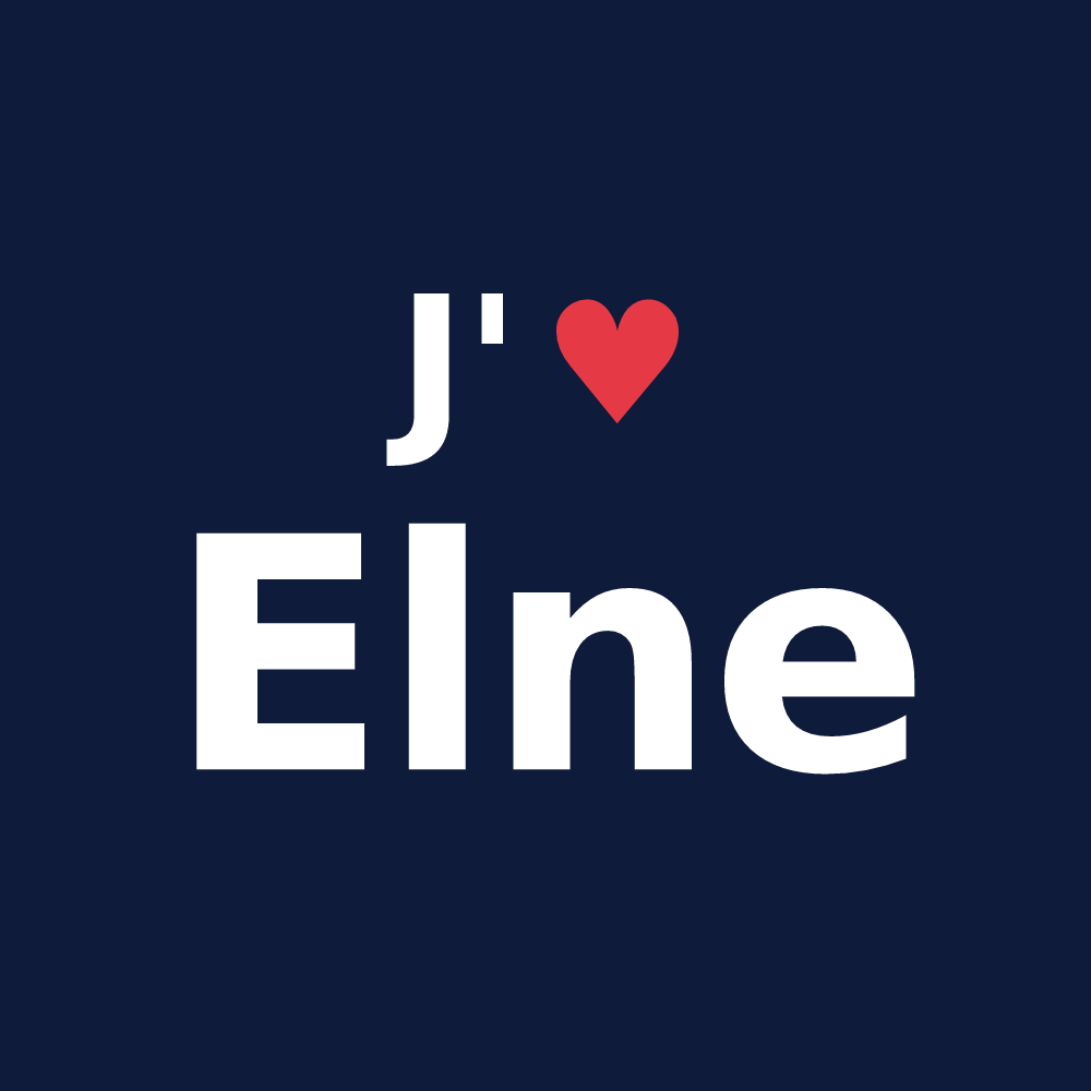 T-shirt personnalisé Elne — design J'aime Elne
