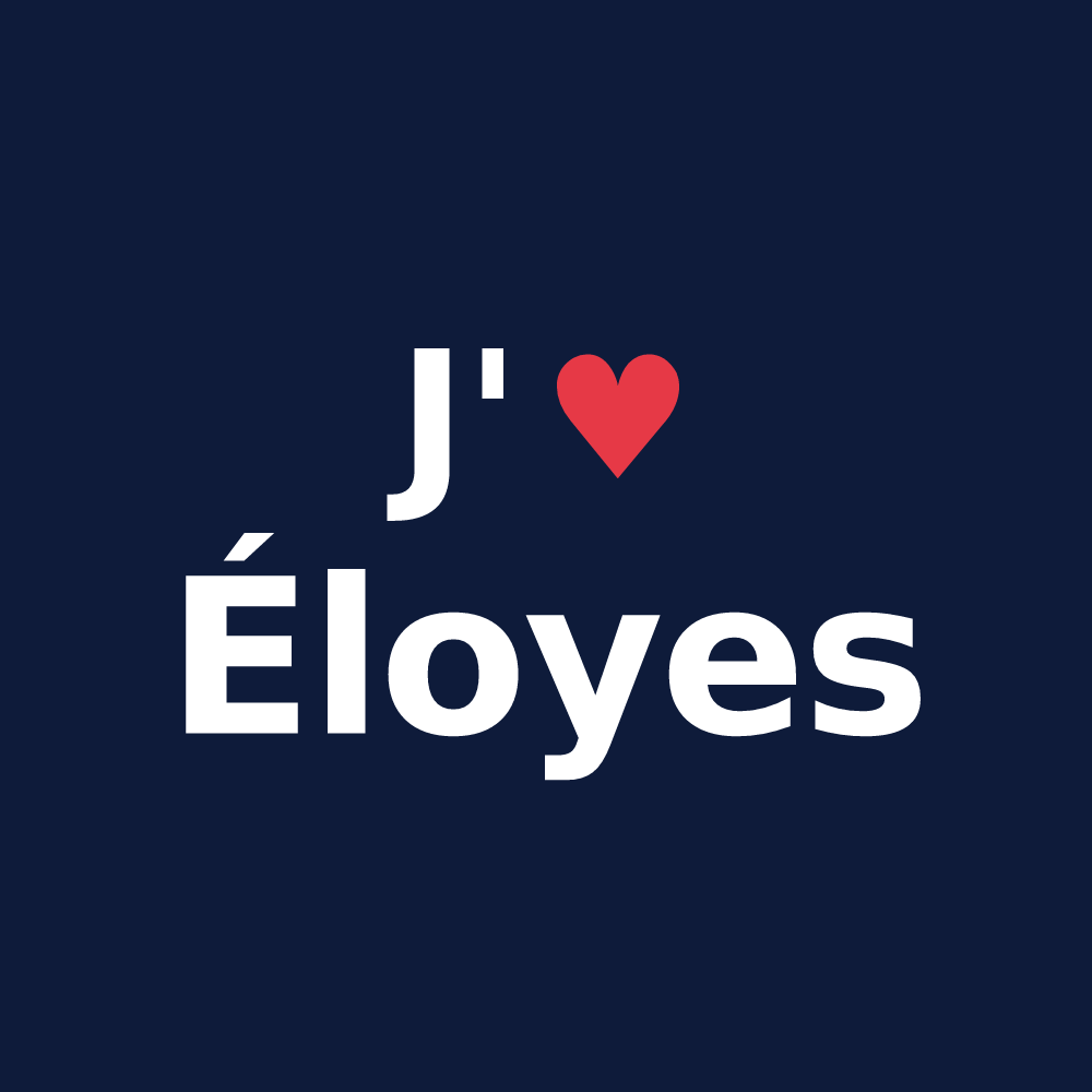 T-shirt personnalisé Éloyes — design J'aime Éloyes