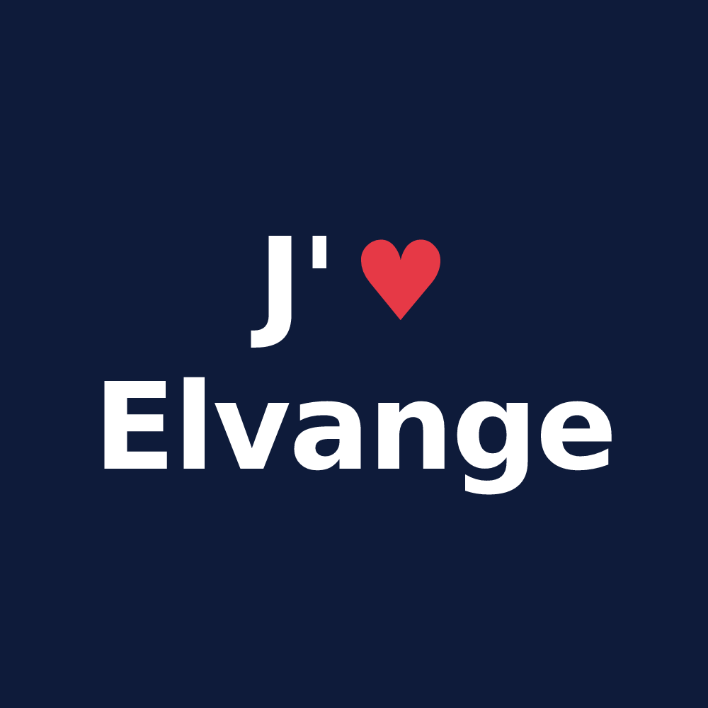 T-shirt personnalisé Elvange — design J'aime Elvange