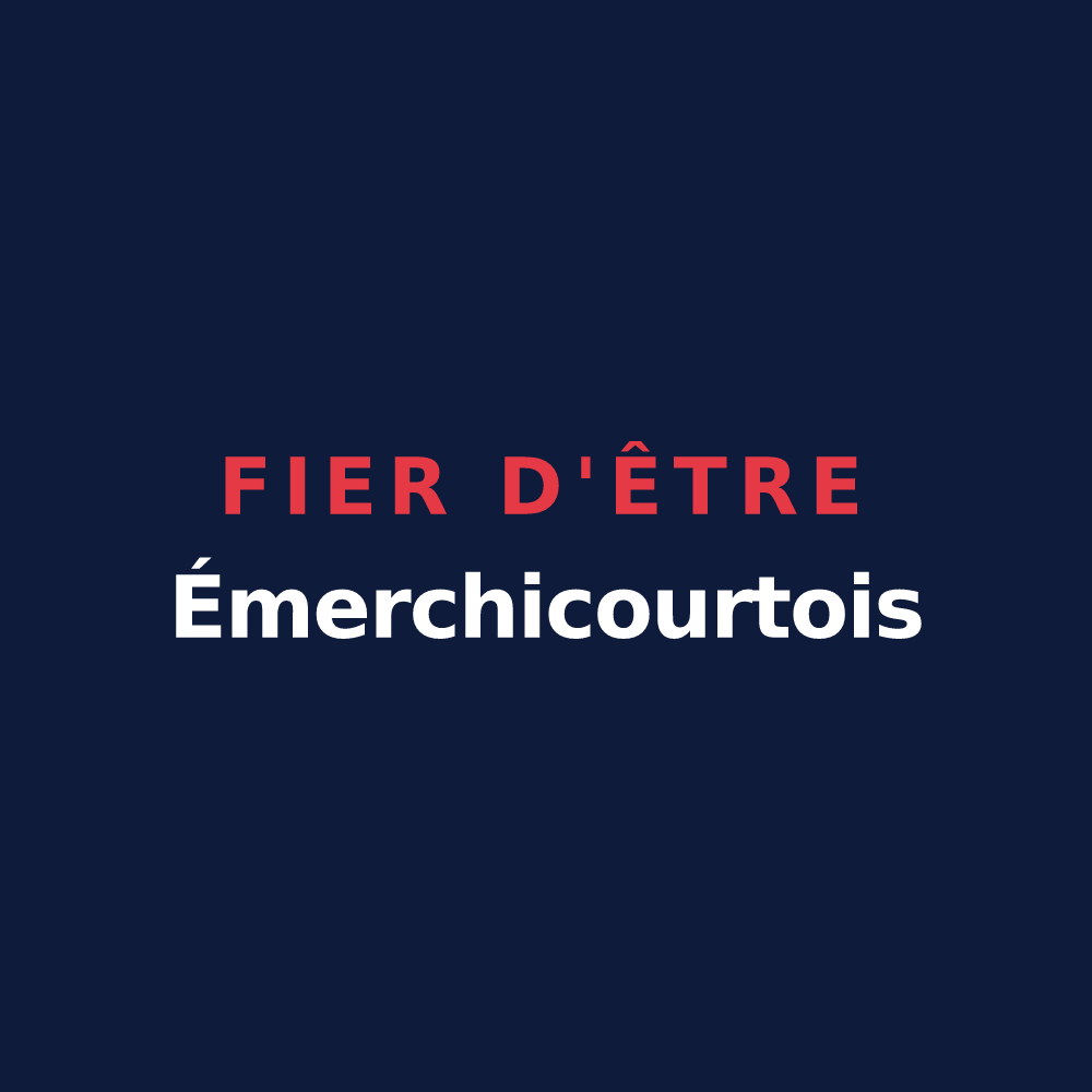 T-shirt « Fier d'être Émerchicourtois » — design pour Émerchicourt