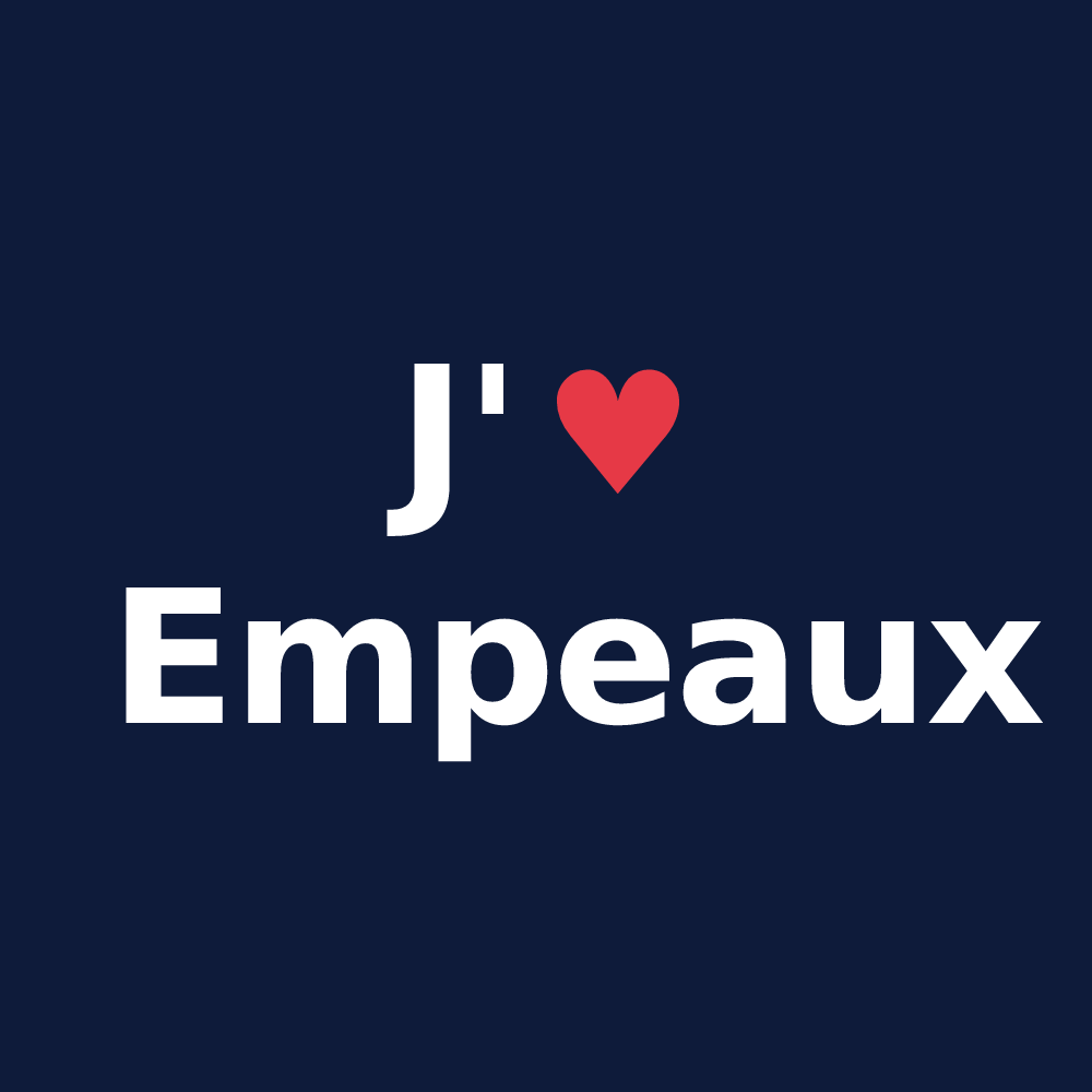 T-shirt personnalisé Empeaux — design « J'aime Empeaux » imprimé sur le t-shirt