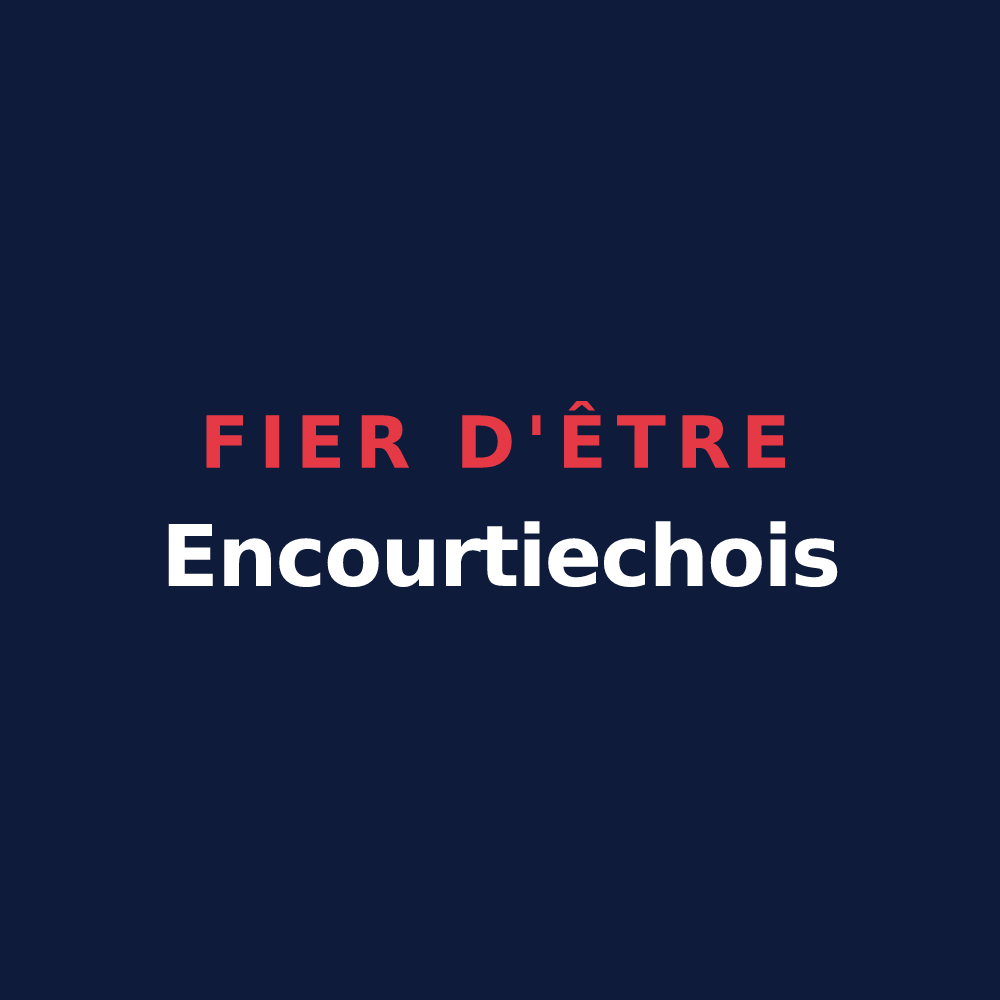 T-shirt « Fier d'être Encourtiechois » — design pour Encourtiech