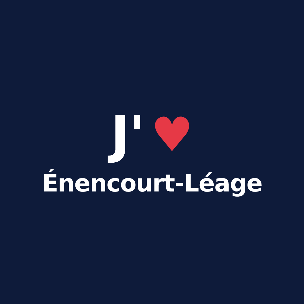 T-shirt personnalisé Énencourt-Léage — design J'aime Énencourt-Léage