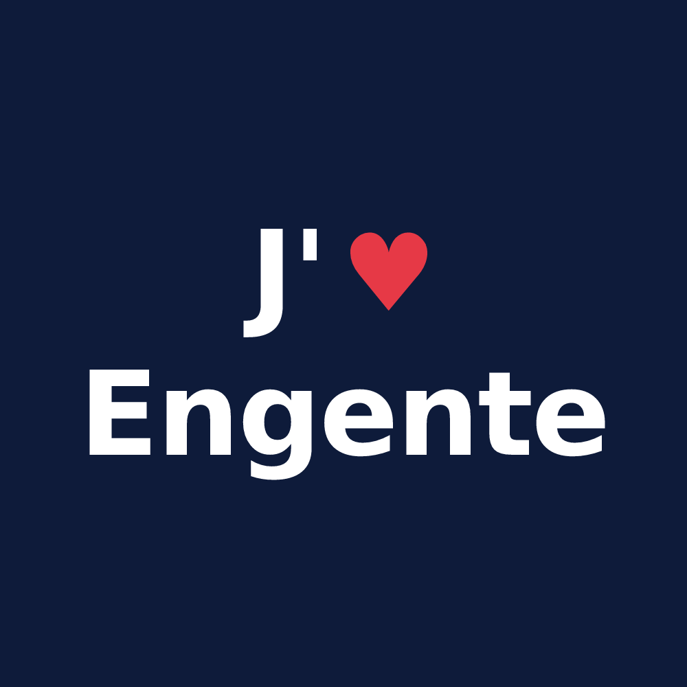 T-shirt personnalisé Engente — design J'aime Engente