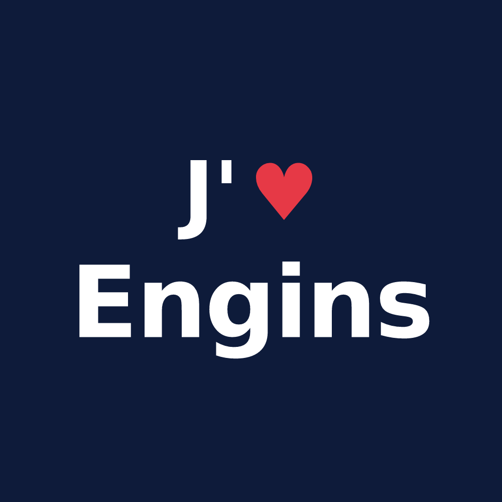T-shirt personnalisé Engins — design J'aime Engins