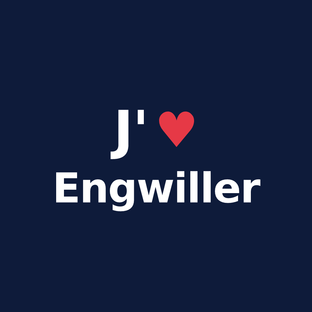 T-shirt personnalisé Engwiller — design J'aime Engwiller