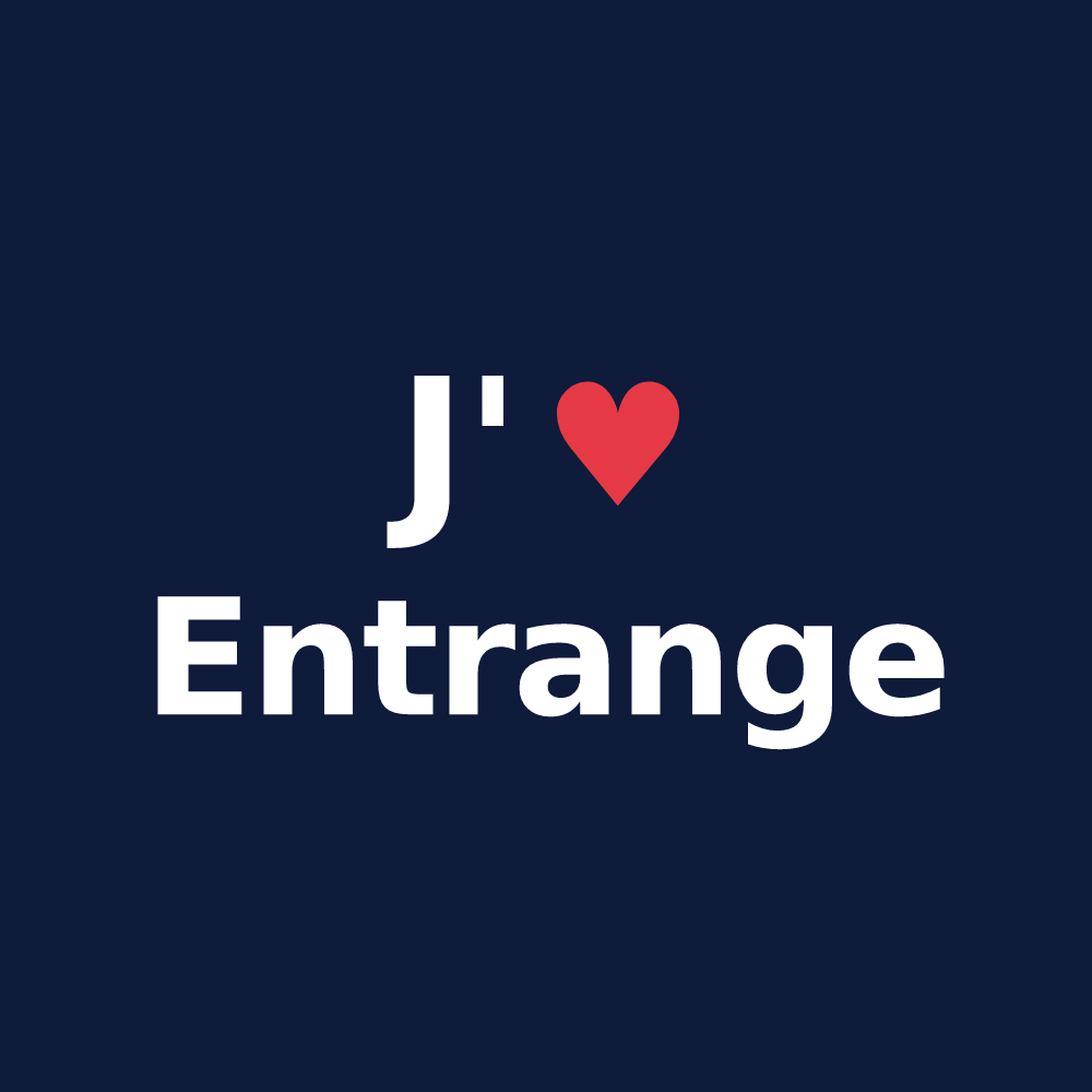 T-shirt personnalisé Entrange — design J'aime Entrange
