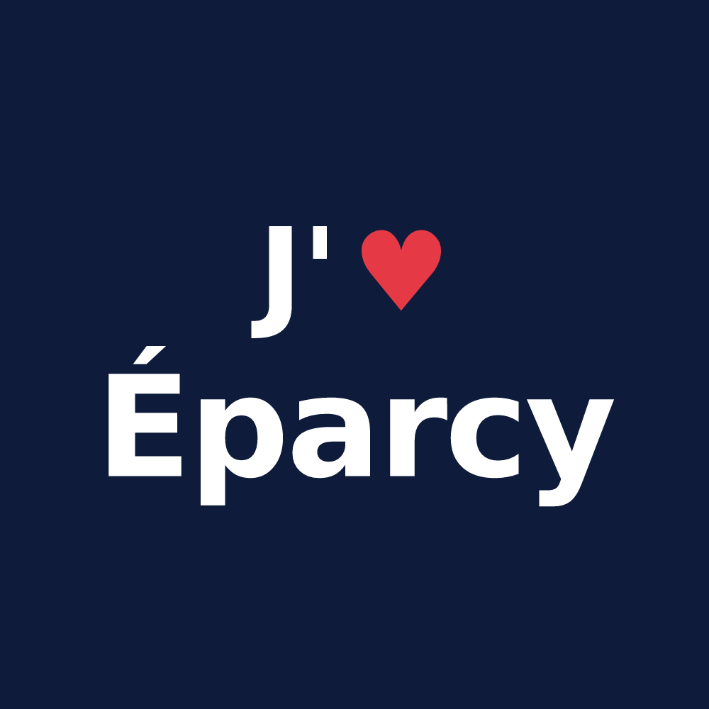 T-shirt personnalisé Éparcy — design J'aime Éparcy