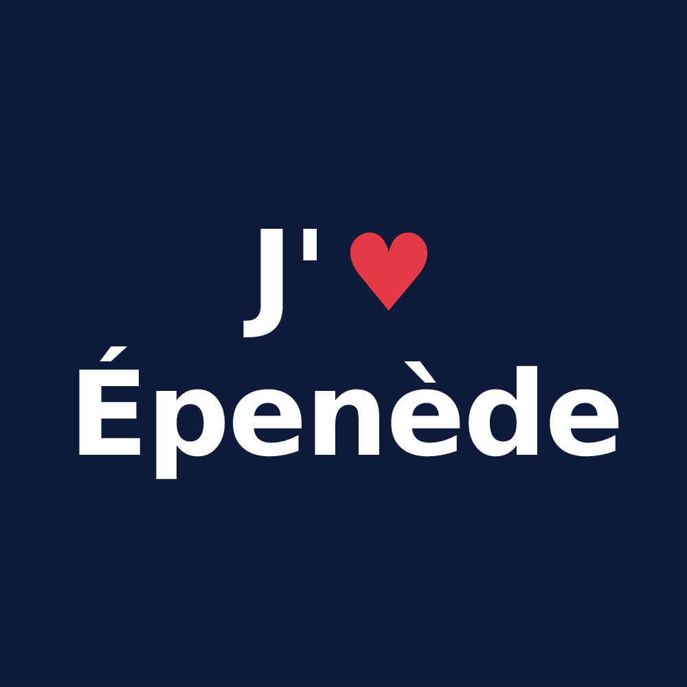 T-shirt personnalisé Épenède — design J'aime Épenède