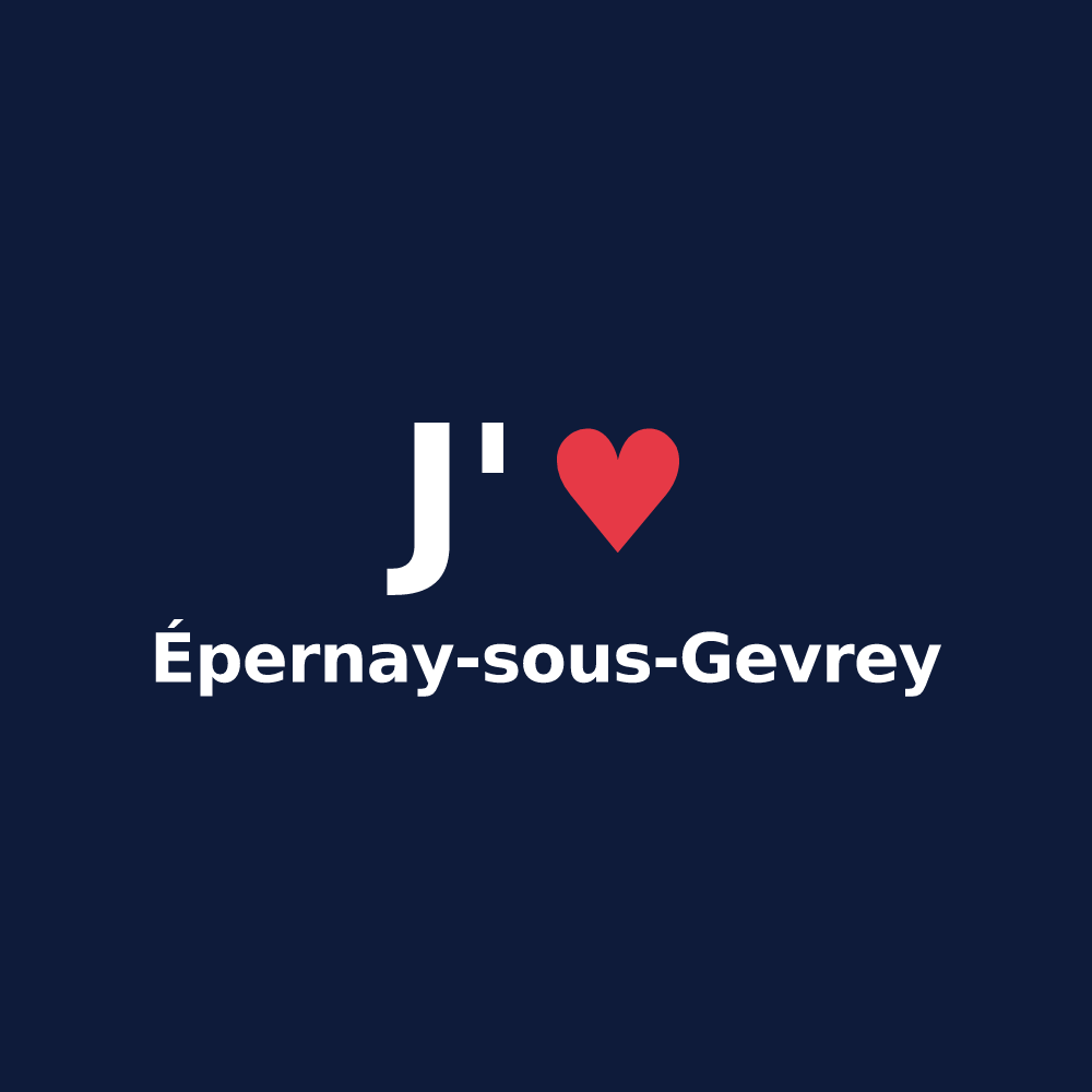 T-shirt personnalisé Épernay-sous-Gevrey — design J'aime Épernay-sous-Gevrey