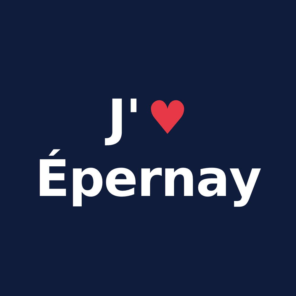 T-shirt personnalisé Épernay — design J'aime Épernay