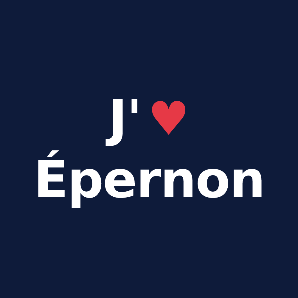 T-shirt personnalisé Épernon — design J'aime Épernon
