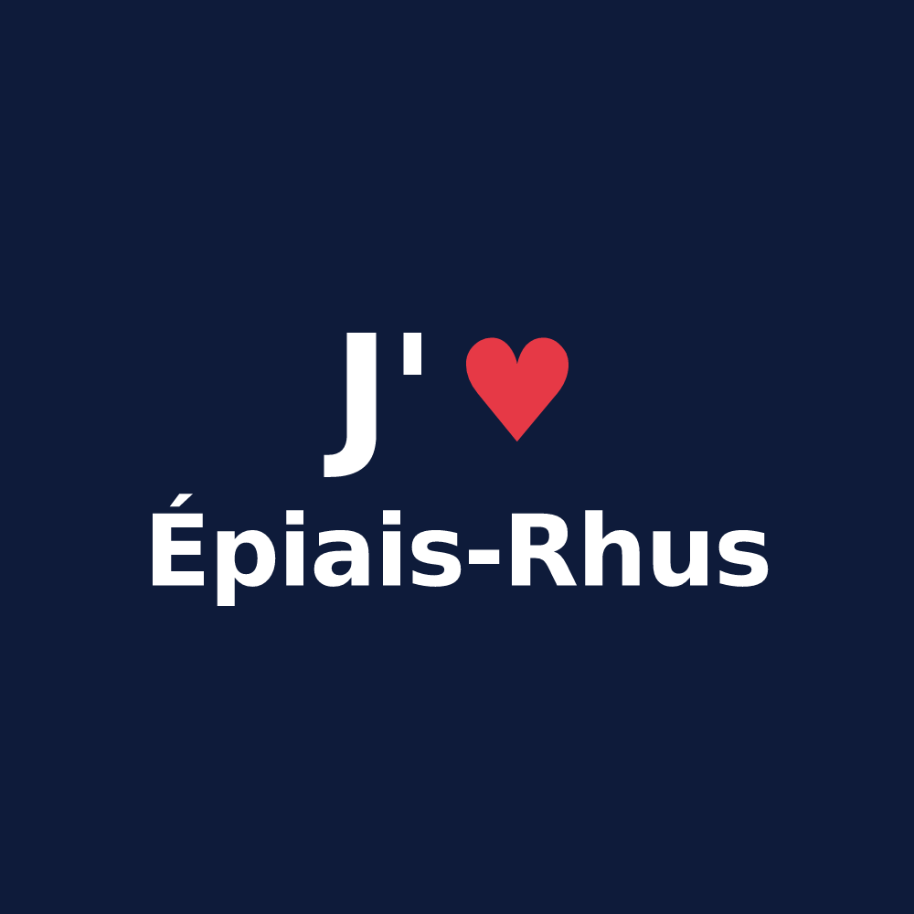 T-shirt personnalisé Épiais-Rhus — design J'aime Épiais-Rhus