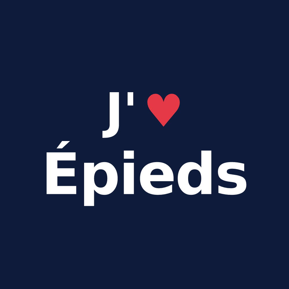 T-shirt personnalisé Épieds — design J'aime Épieds