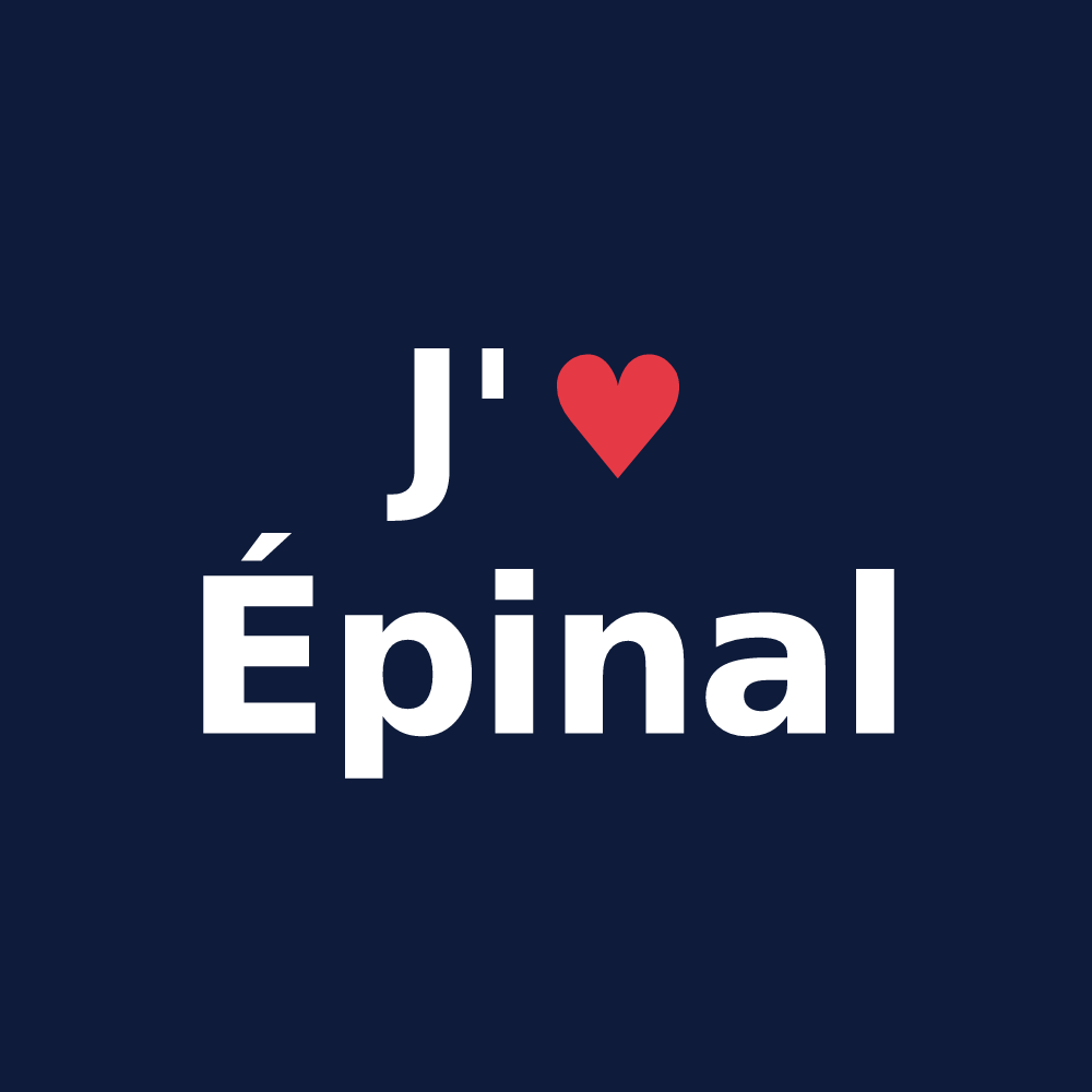 T-shirt personnalisé Épinal — design J'aime Épinal