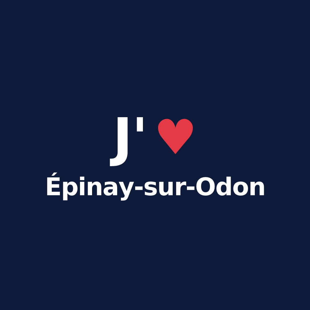 T-shirt personnalisé Épinay-sur-Odon — design J'aime Épinay-sur-Odon