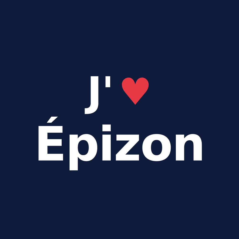 T-shirt personnalisé Épizon — design J'aime Épizon