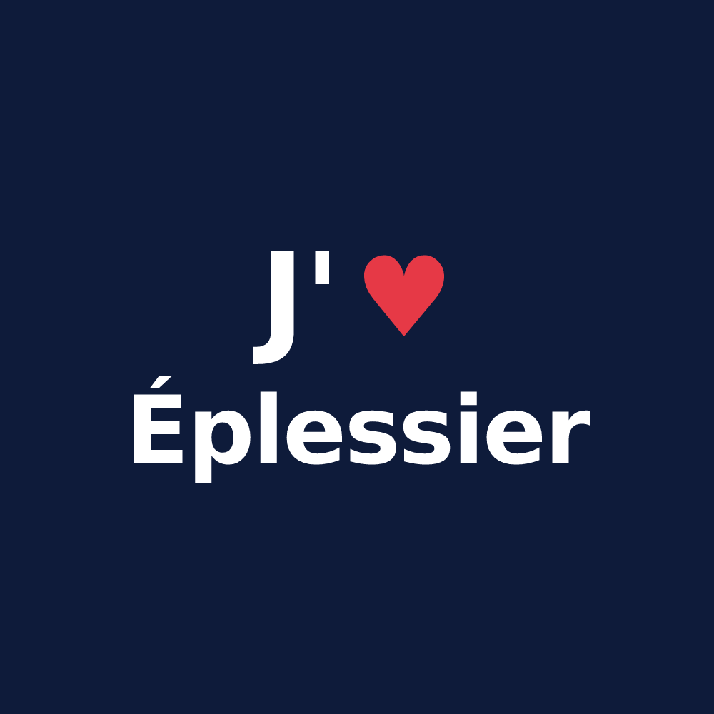 T-shirt personnalisé Éplessier — design J'aime Éplessier