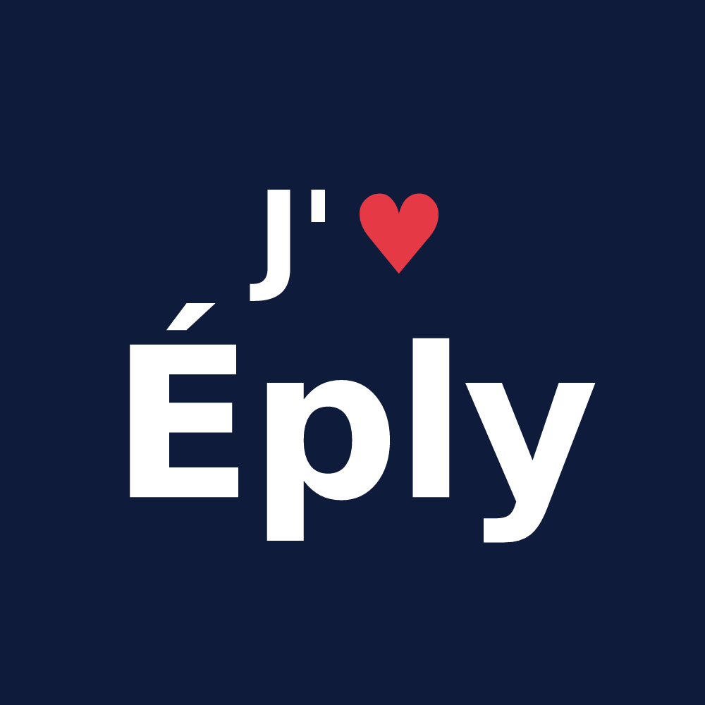 T-shirt personnalisé Éply — design J'aime Éply